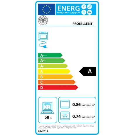 BERTAZZONI PRO6 4L 1E BI T Κουζίνα Ηλεκτρική με Εστίες Αερίου 60cm Λευκό